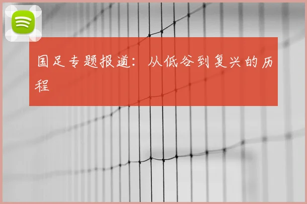 国足专题报道:从低谷到复兴的历程